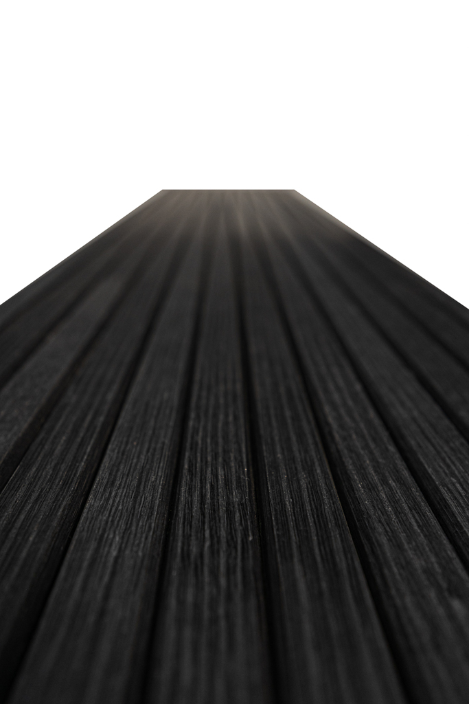 Panneau flexible en chêne teint noir – Image 3